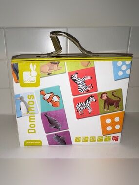 Janod Exotic Animal Dominoes board / card games